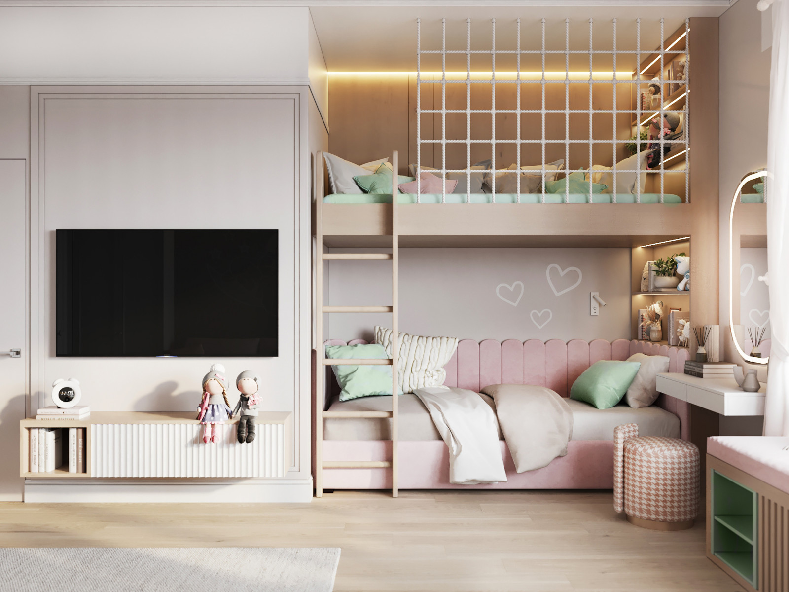 интерьер детской для девочки