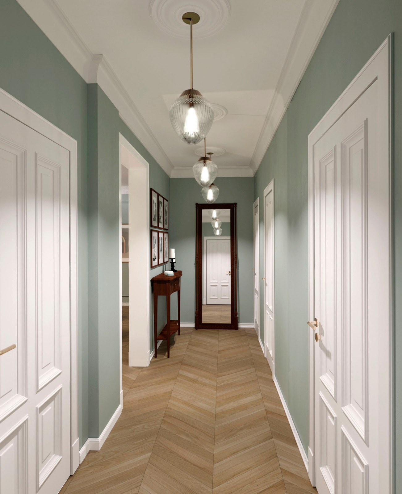 Историческая квартира в Москве, 157 м2