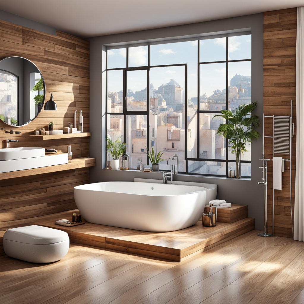 Ванная комната созданная ИИ