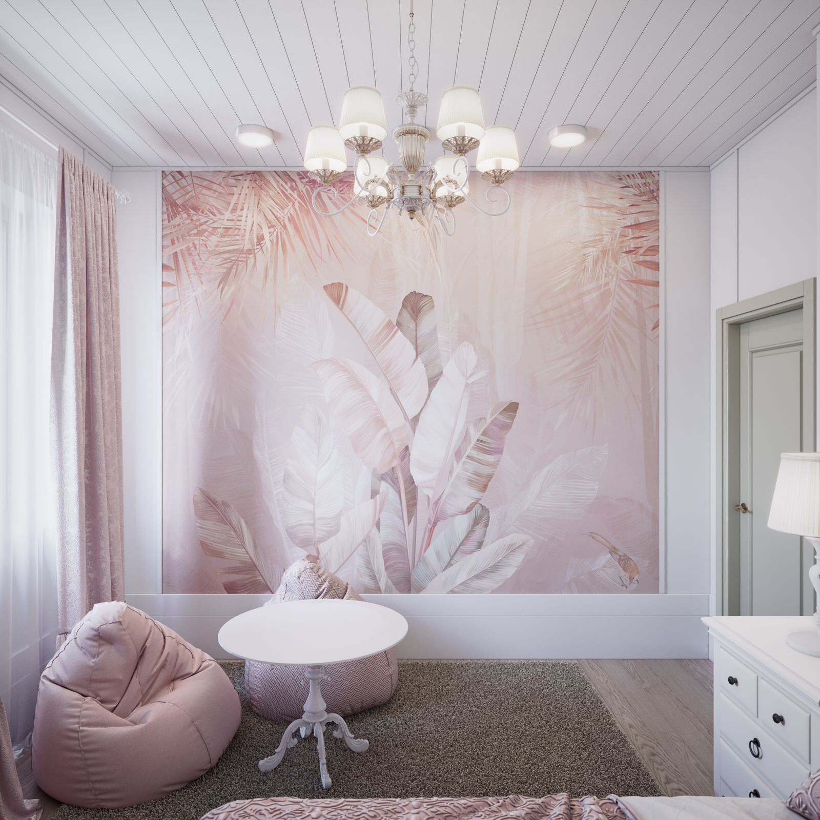 Обложка проекта: Нежная спальня для девочки в стиле прованс