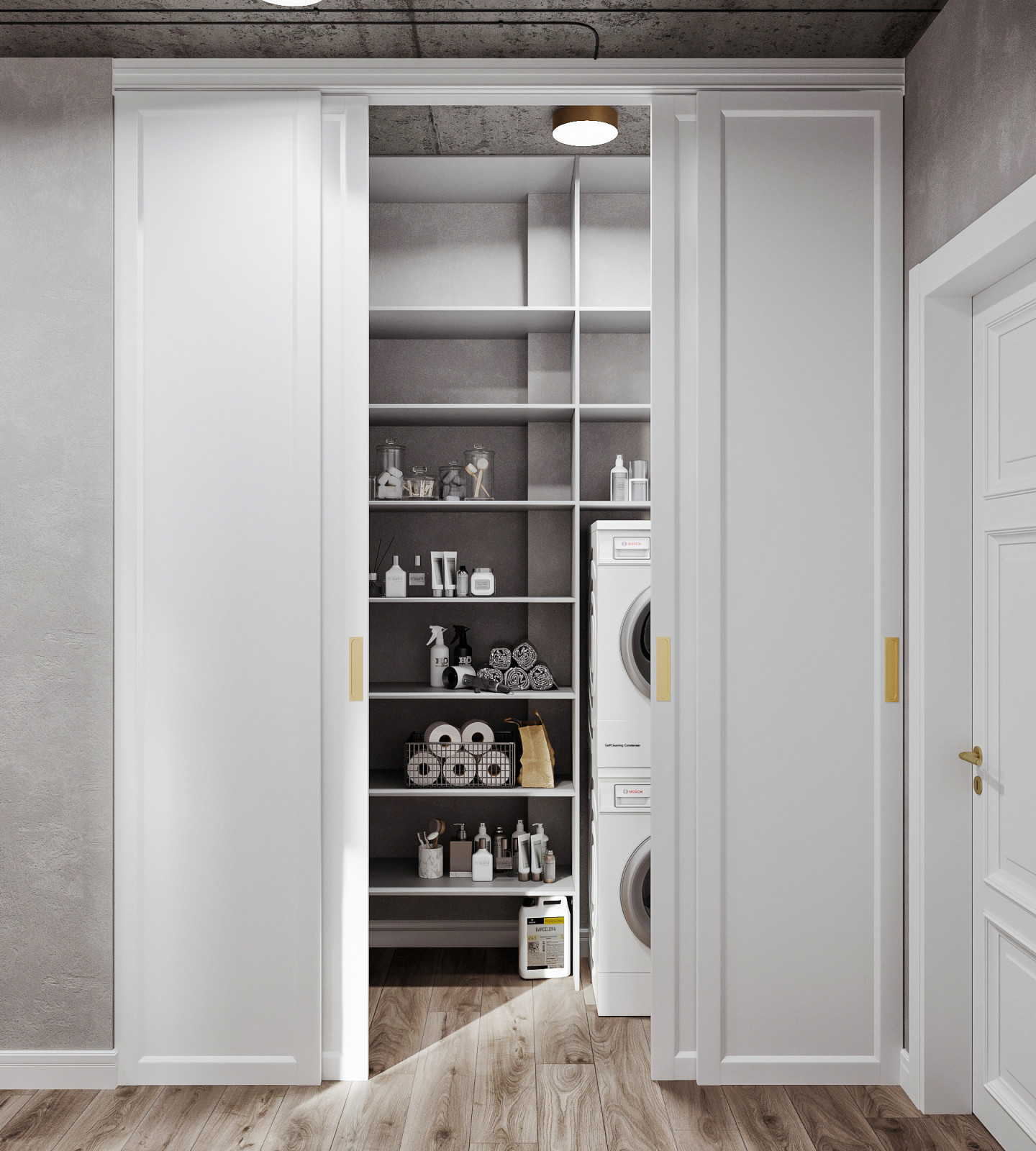 Дизайн квартиры в стиле лофт с элементами неоклассики