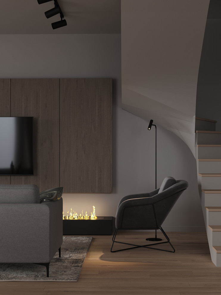 Обложка проекта: №1 Проект кухня-гостиная в доме для семьи из 4 человек