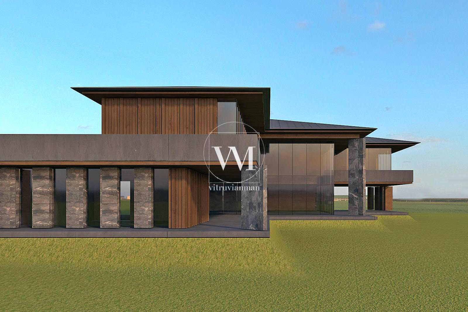 Дом в стиле Райта - Дома прерий - Современная классика - 1200м2