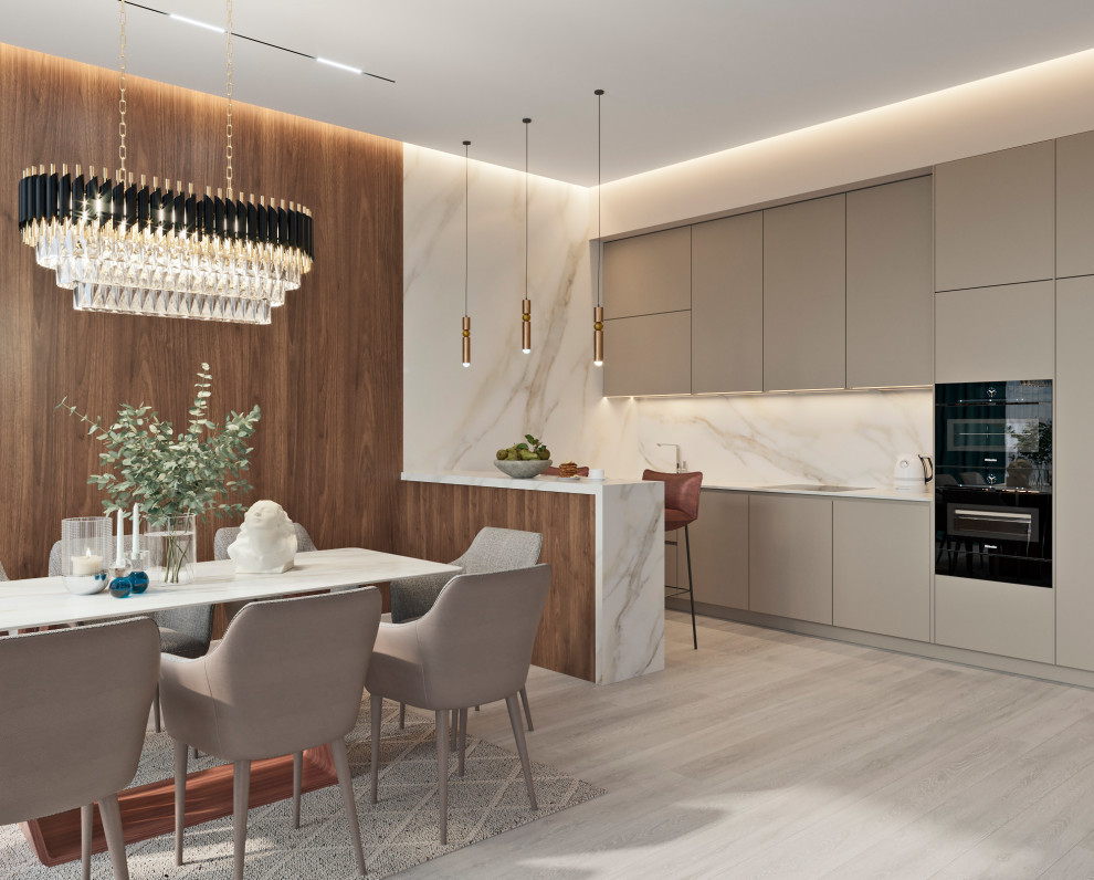 Кухня + столовая