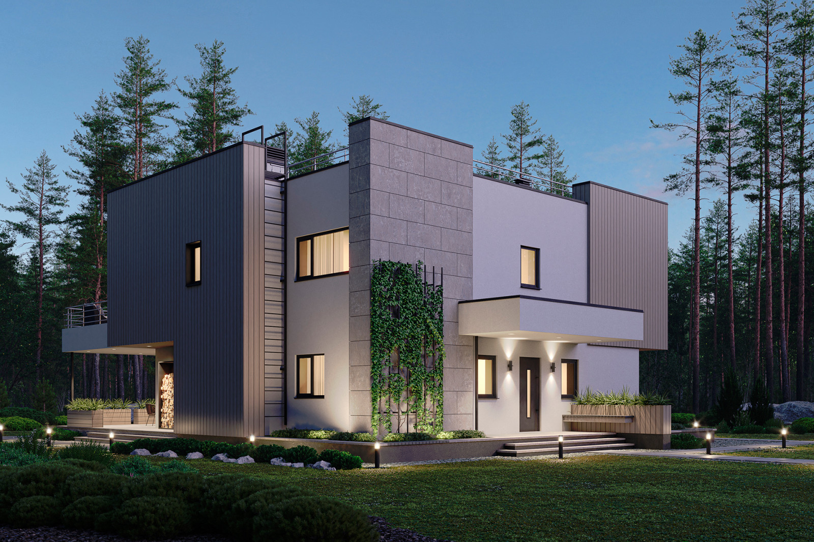 Дом в современном стиле AV339