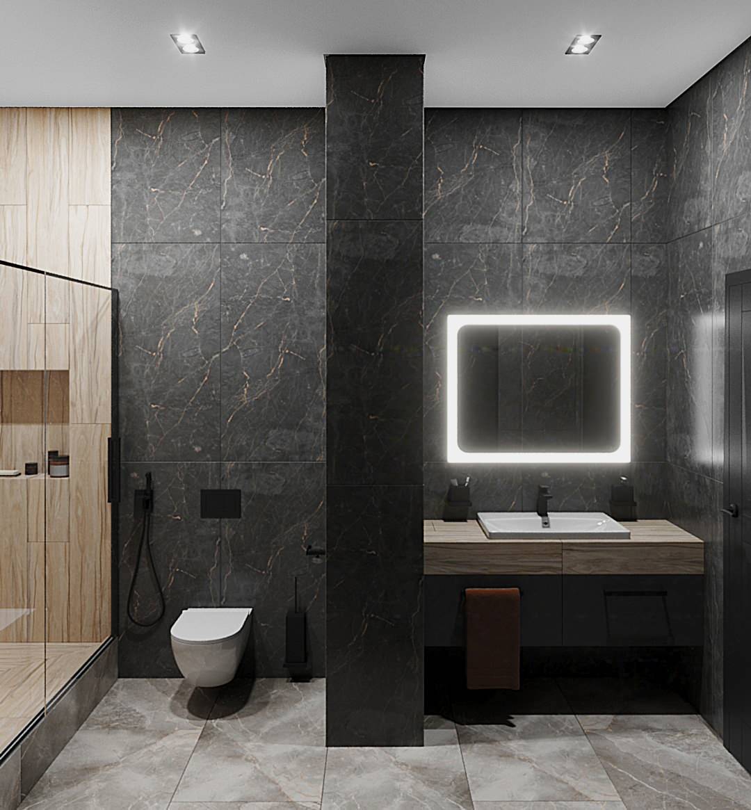 Санузел с мужским характером