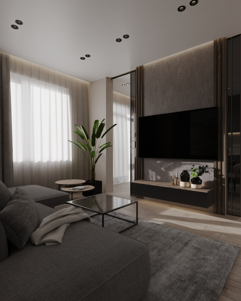 Двухкомнатная квартира с современным дизайном