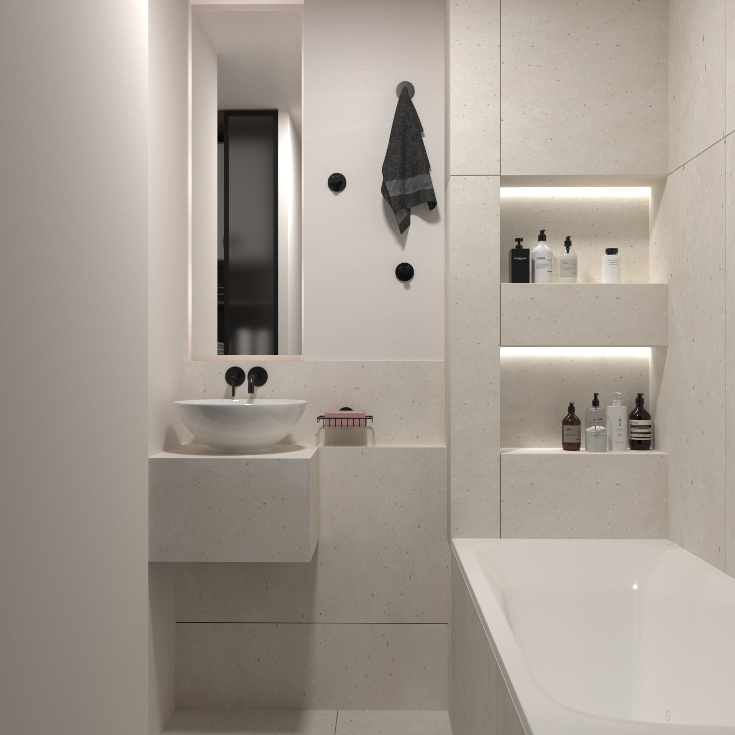 Ванные комнаты.