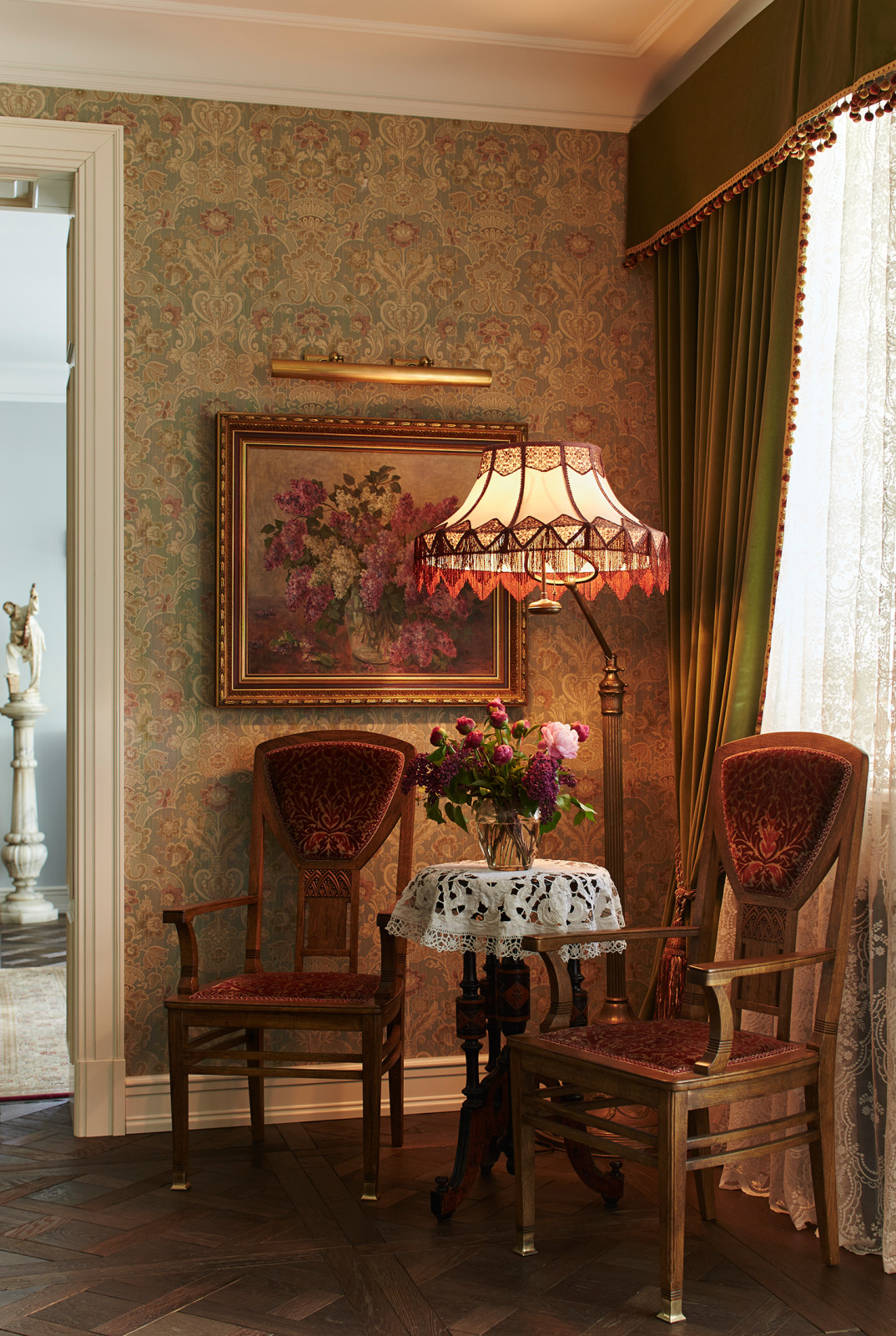 Уютная зона в гостиной