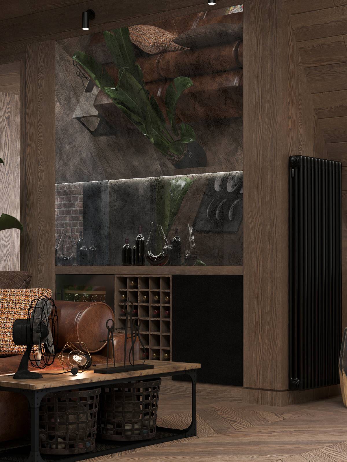 Мансарда частного жилого дома.