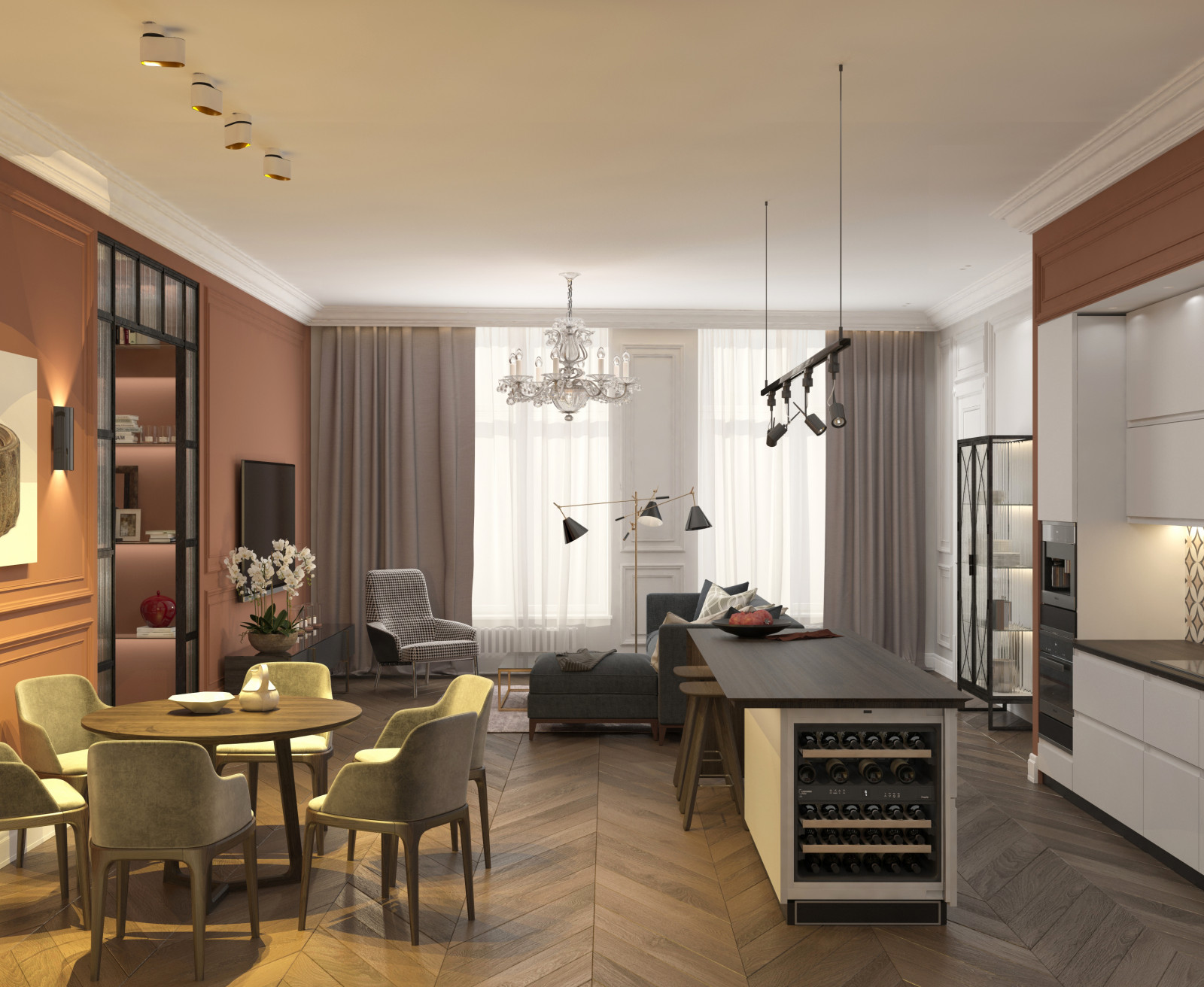 Квартира для семьи на Крестовском острове