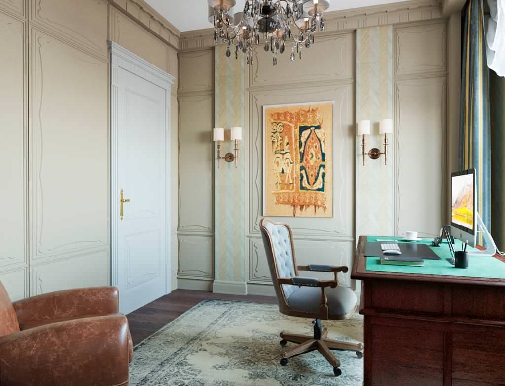 Кабинет в классическом стиле