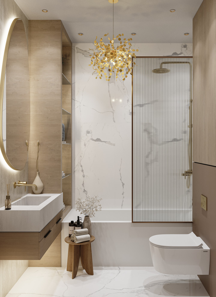 Проект 3-х комнатной квартиры THE WHITE SAVANNAH