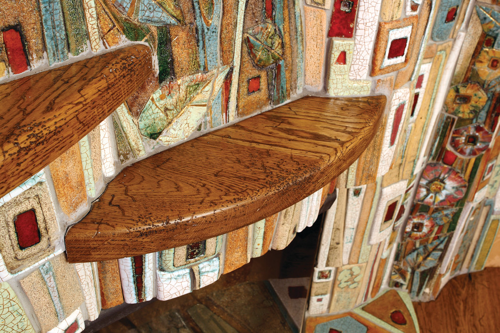 Отделка камина «Цветочная поляна»