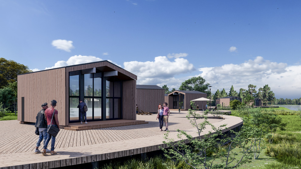 Визуализация прибрежной зоны туристической базы