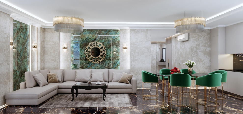 Обложка проекта: Апартаменты с элементами Арт-Деко