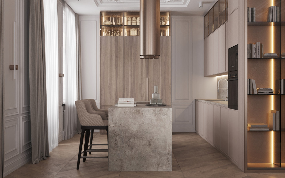 Обложка проекта: Двухэтажная квартира на Остоженке