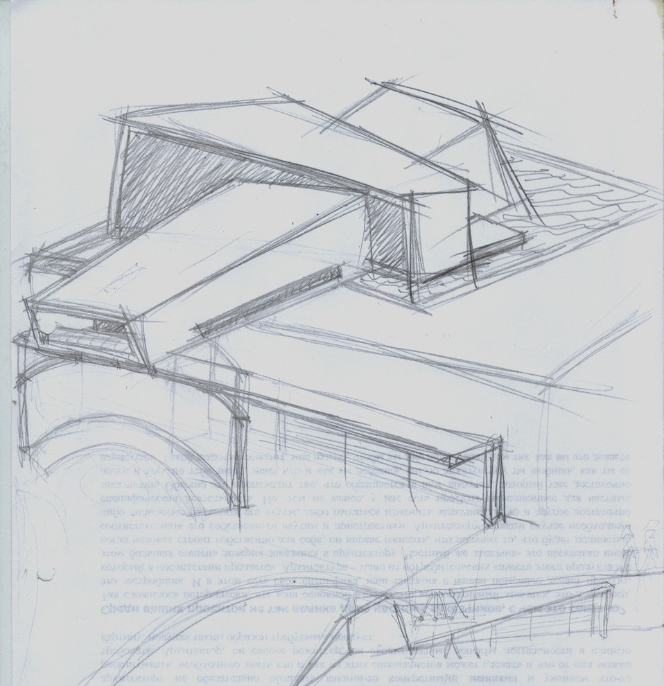Размышление с карандашом - наброски, малоэтажные частные дома и таунхаусы