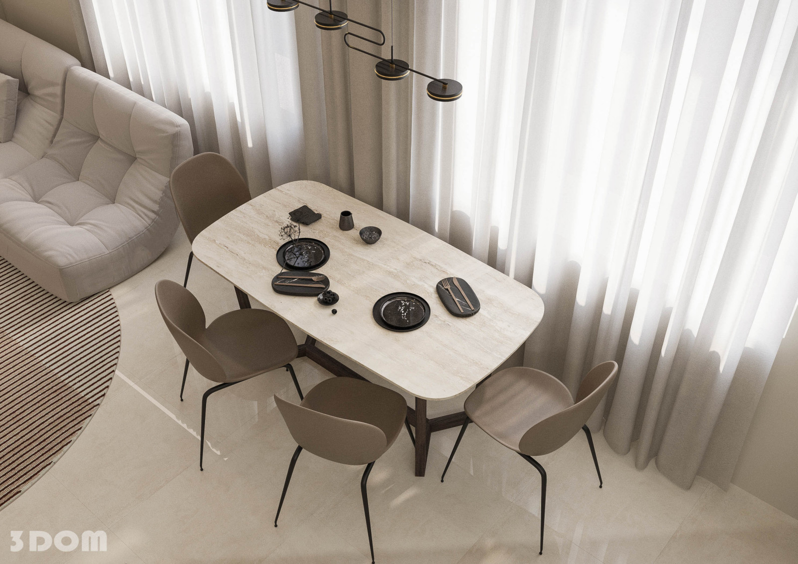 КВАРТИРА ЖК "ЗЕЛЕНЫЙ КВАРТАЛ" 105кв.м | 3DOM