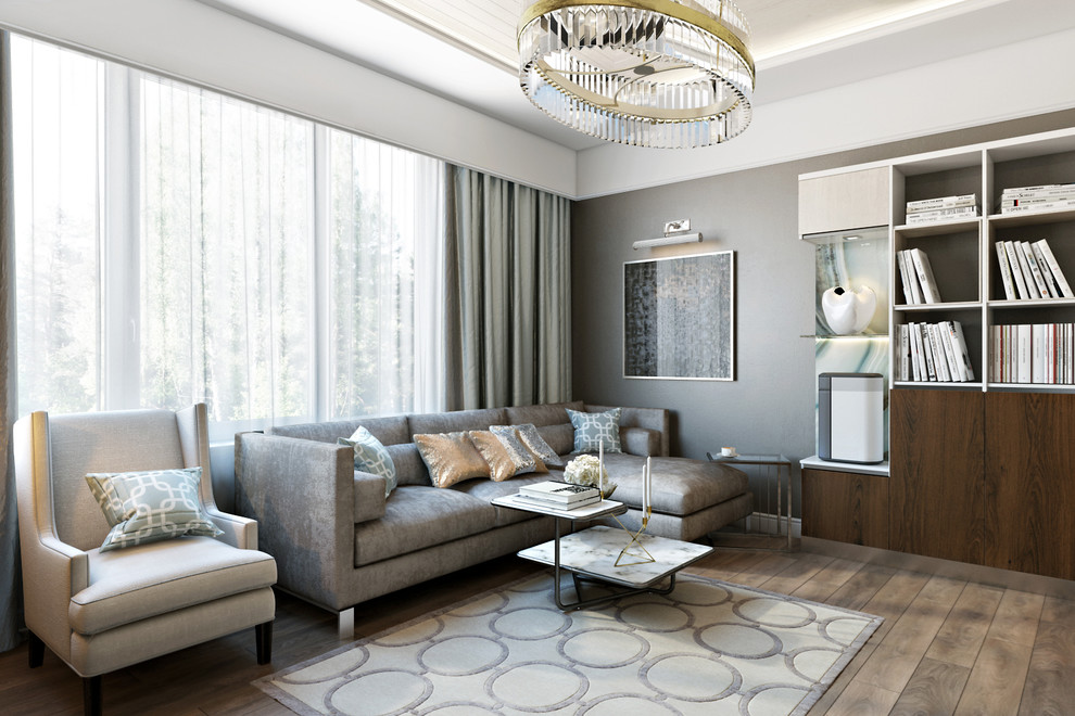 Обложка проекта: Квартира в Смольном Парке (визуализация)