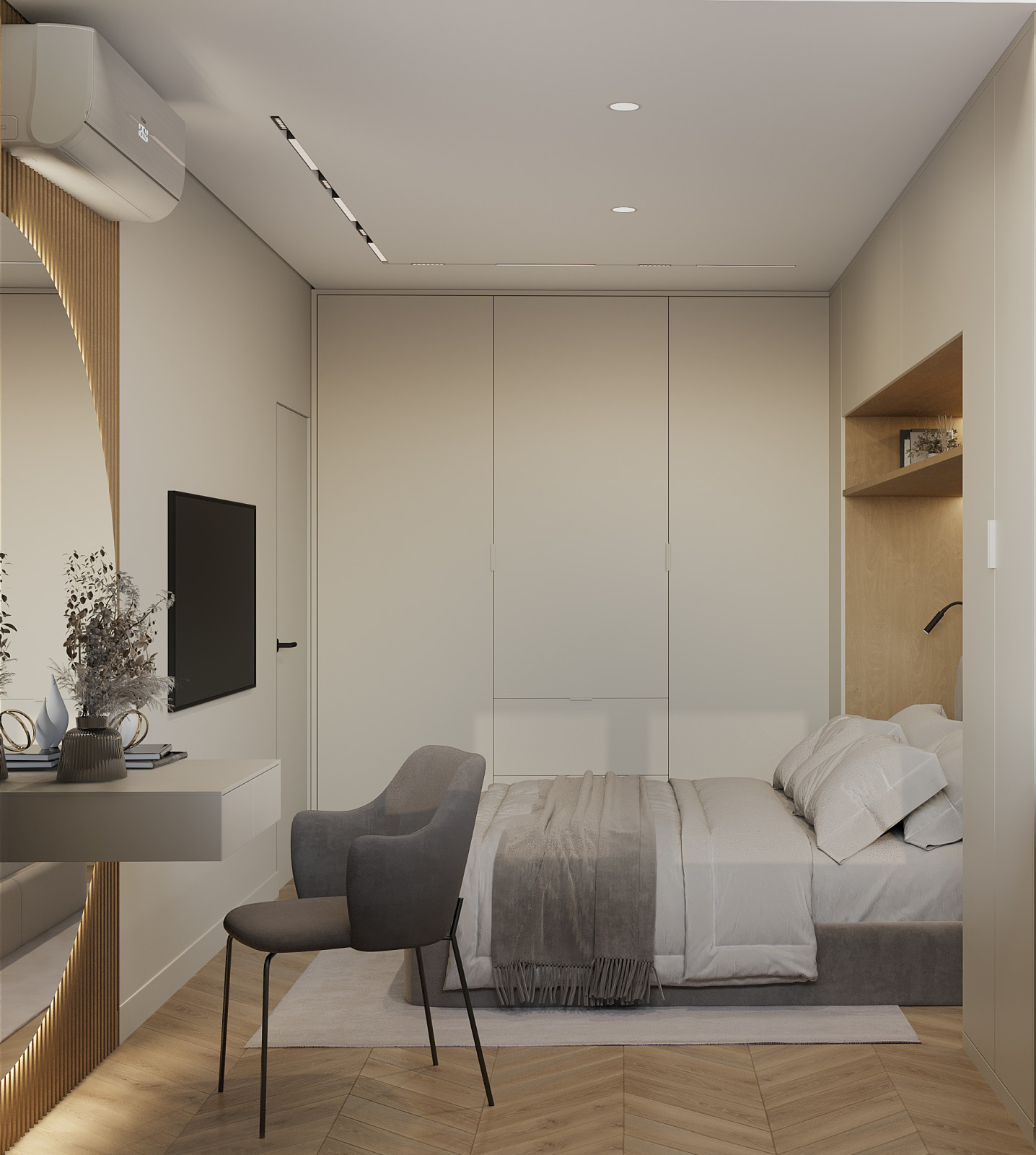 Интерьер современной квартиры 57 м² -  стиль и удобство для семьи