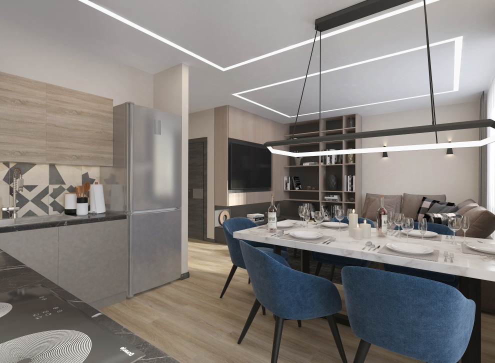 Квартира 100 кв.м. в жилом комплексе. Современный стиль.