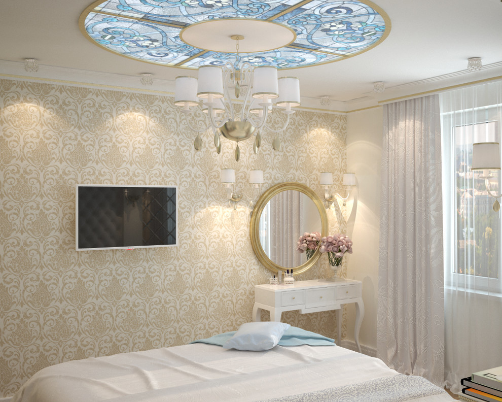 European elegance in bedroom design - 3D vizualisation