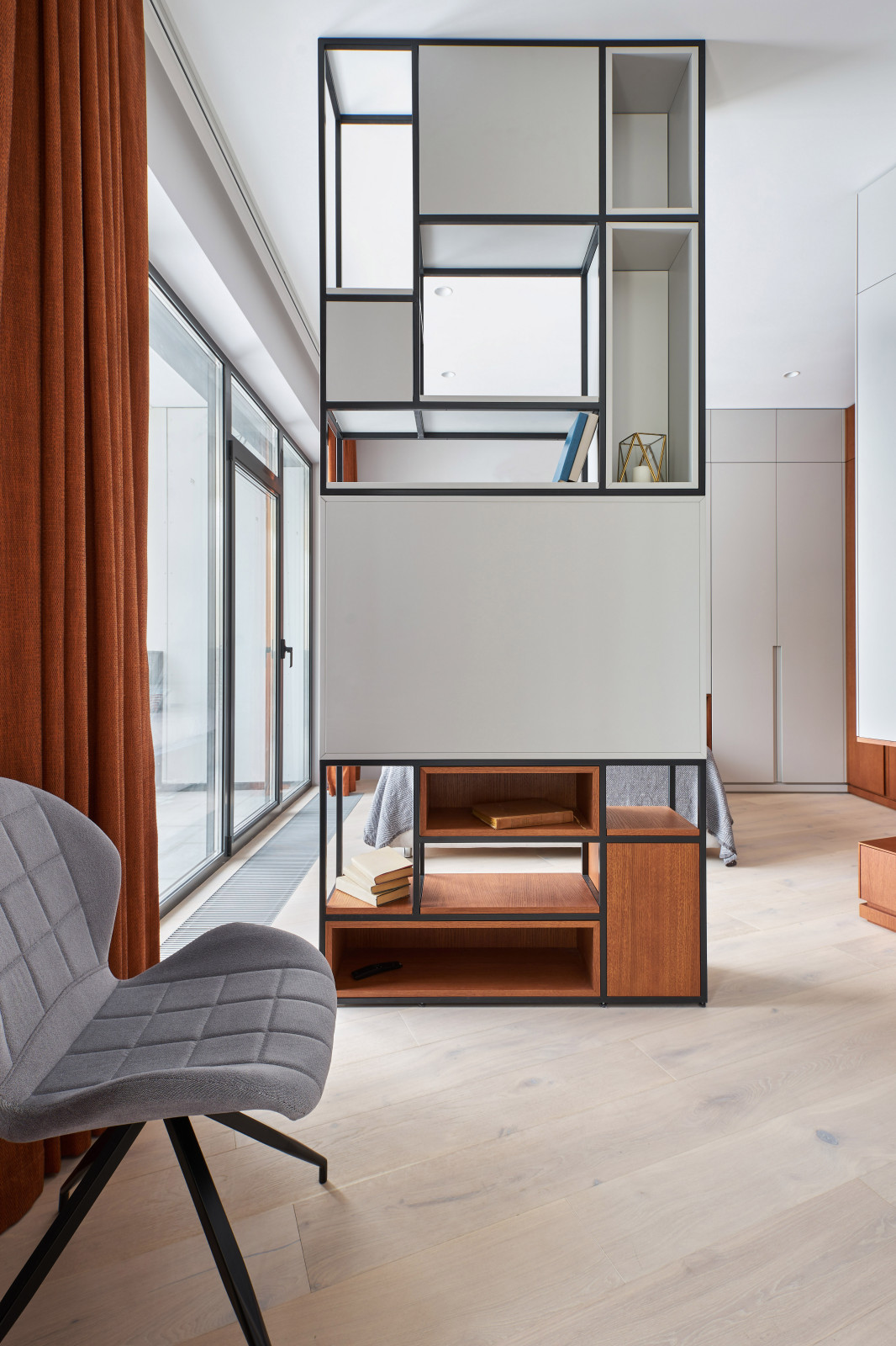 Фото спальни для Центра интерьерных решений по проекту Ксении Мицкевич