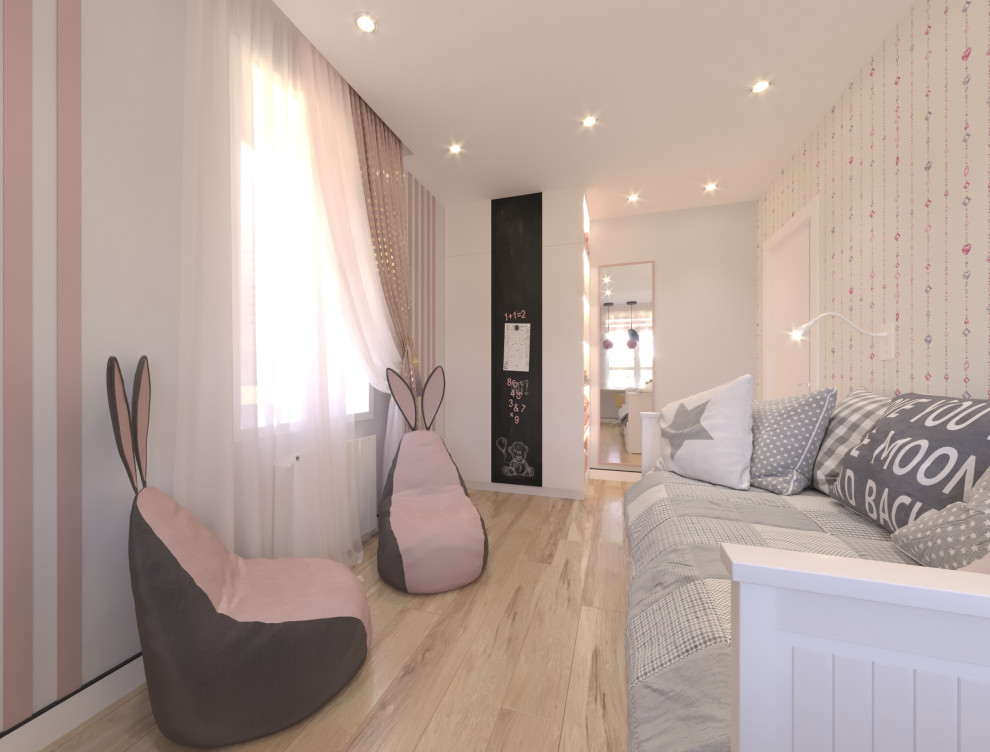 Дизайн-проект интерьера двухкомнатной квартиры в стиле Контемпорари.