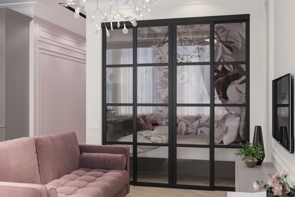 Проект апартаментов для молодой творческой девушки #apartments_bukinist