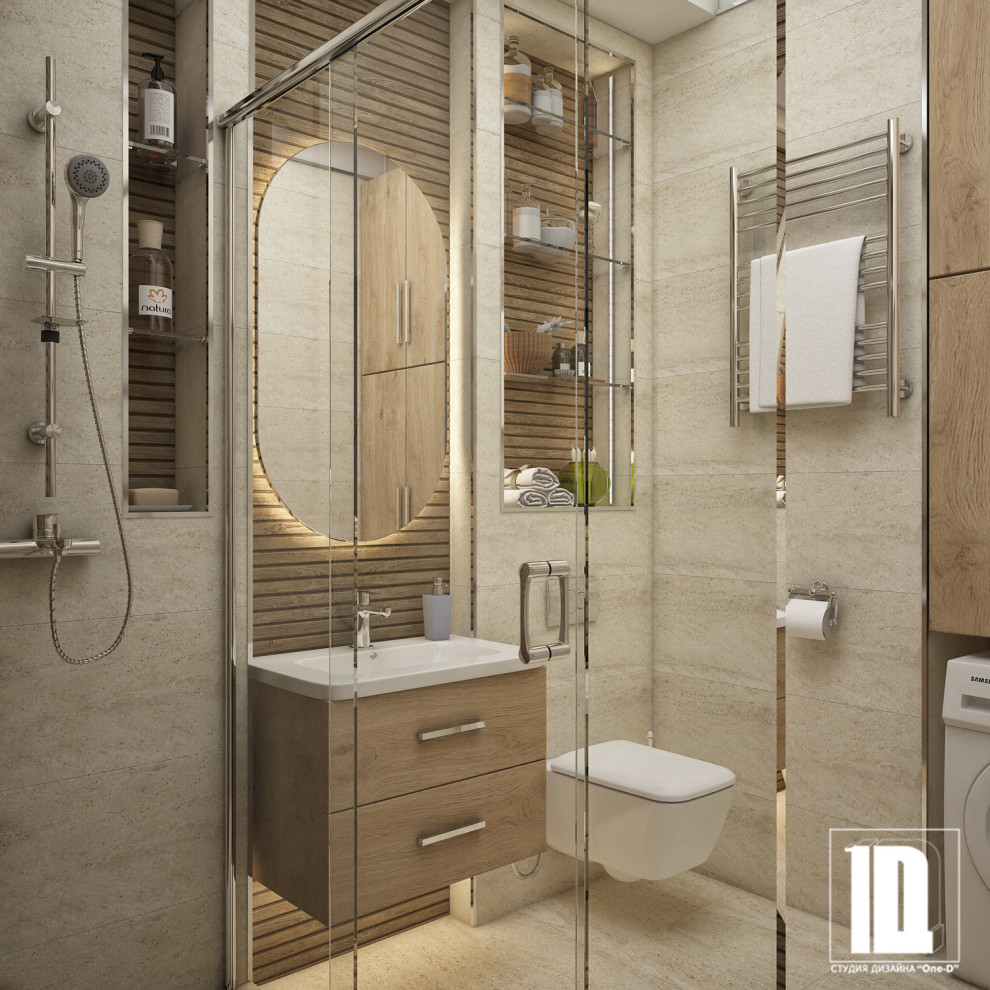 Дизайн-проект "Южное солнце" квартиры в ЖК Посейдон город Сочи 36 м2