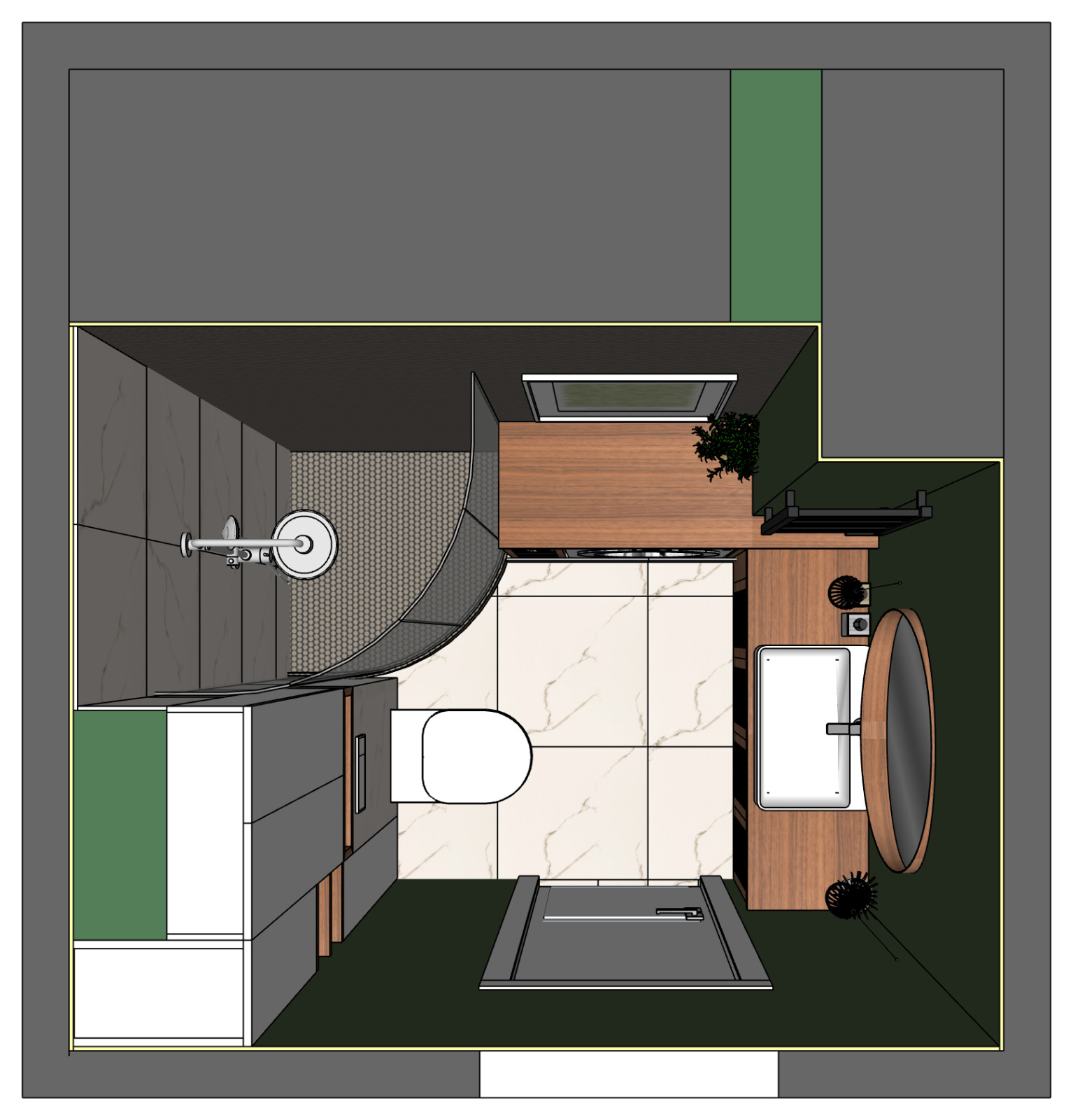 Санузел 3,8 кв.м на Лиговском проспекте (ЖК Первый Квартал).