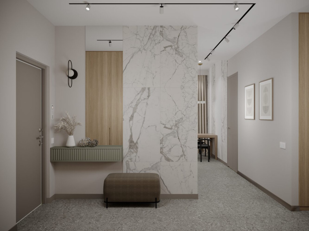 Интерьер 3-хкомнатной квартиры в ЖК "Тушино 2018"