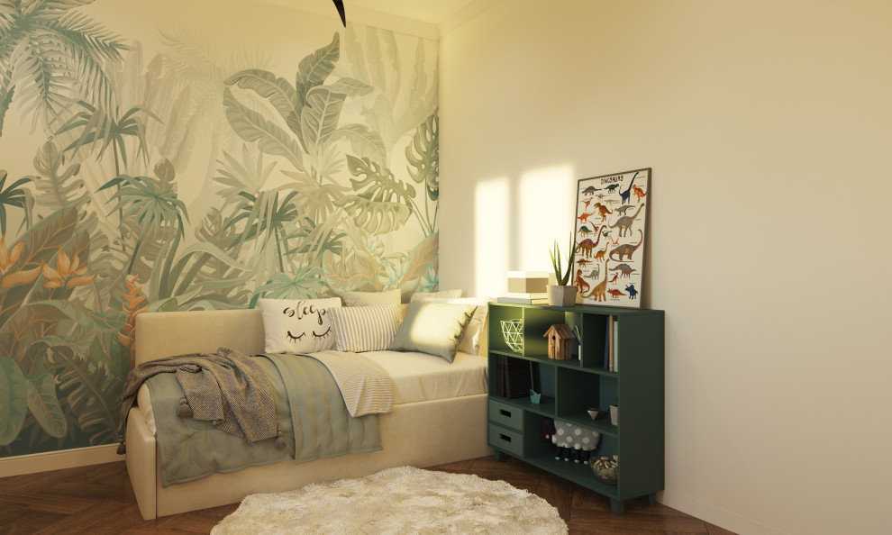 Проект детской комнаты "Мир динозавров"