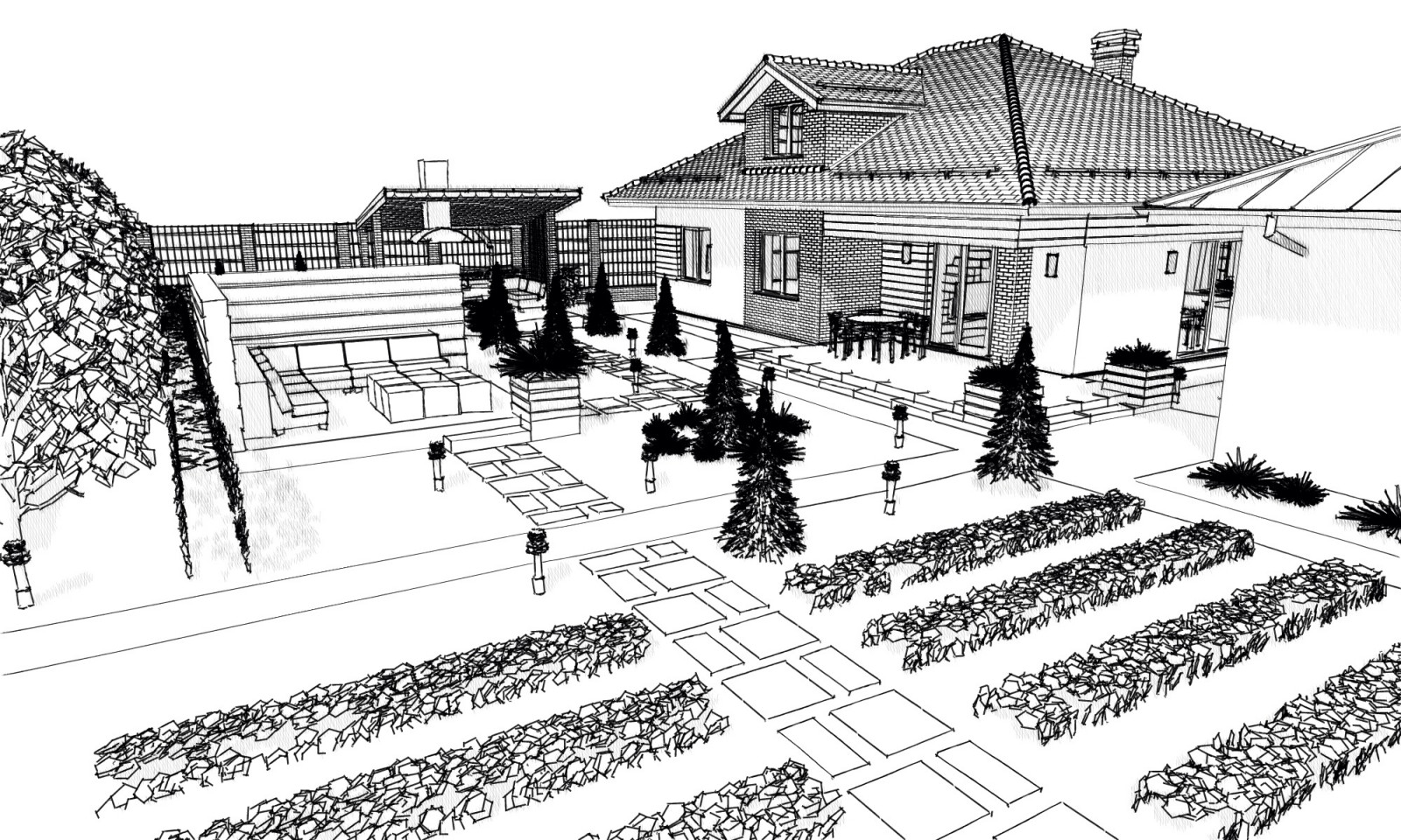 Эскизный проект благоустройства участка 3