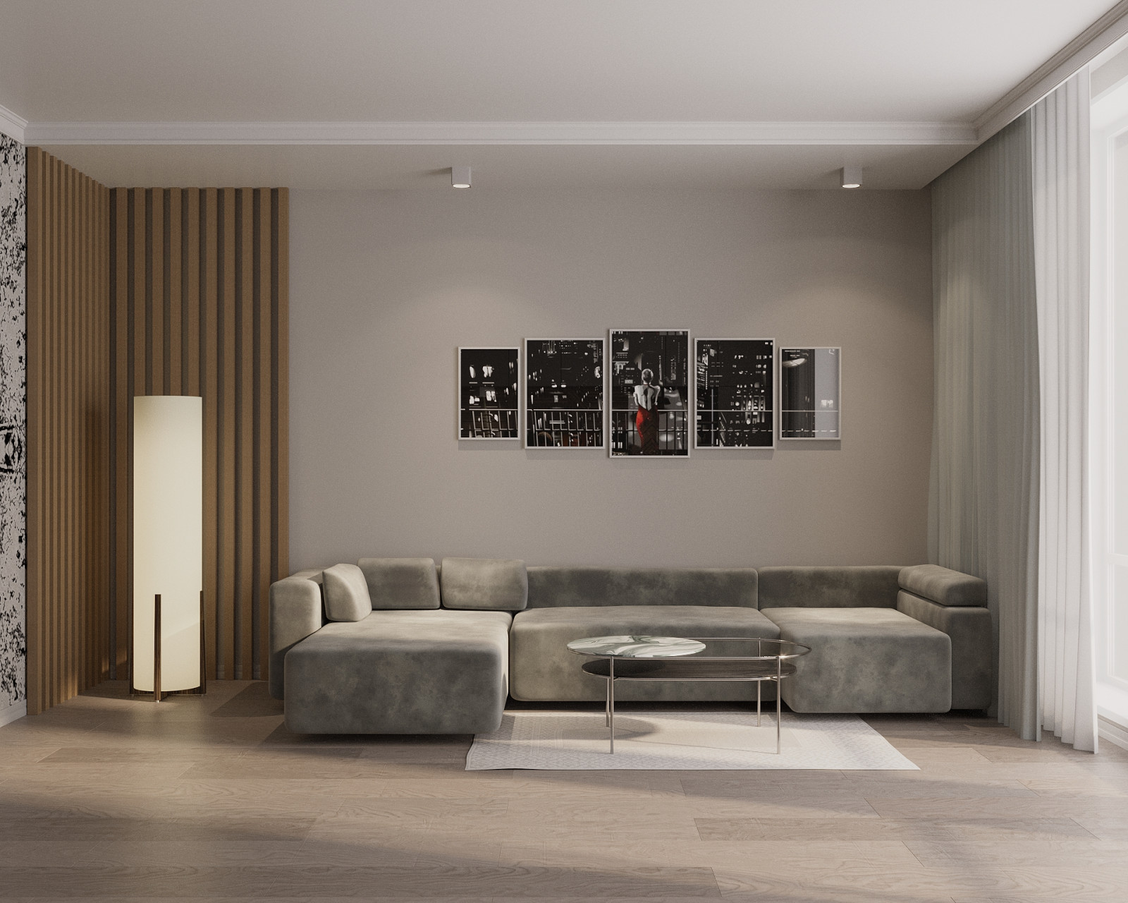 Визуализация гостиной