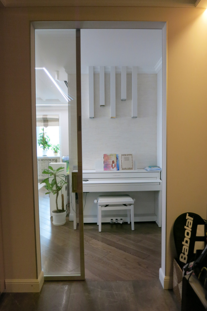 Гостиная с биокамином