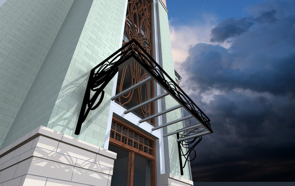 Дизайн-проект фасада родового гнезда в стиле Модерн