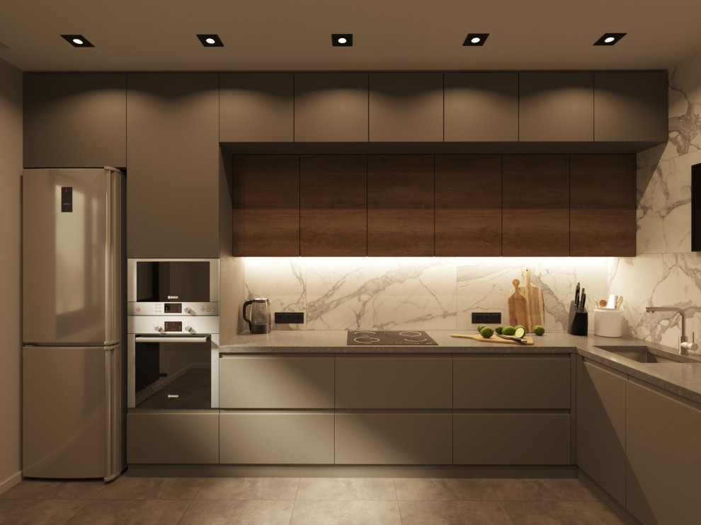 Дизайн проект квартиры в темных тонах