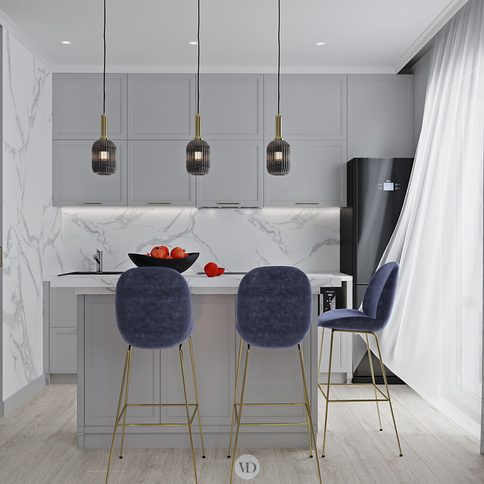 Дизайн-проект квартиры Яблочкино