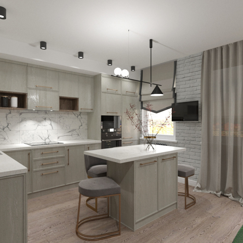 Обложка проекта: Кухня-гостиная в Питере