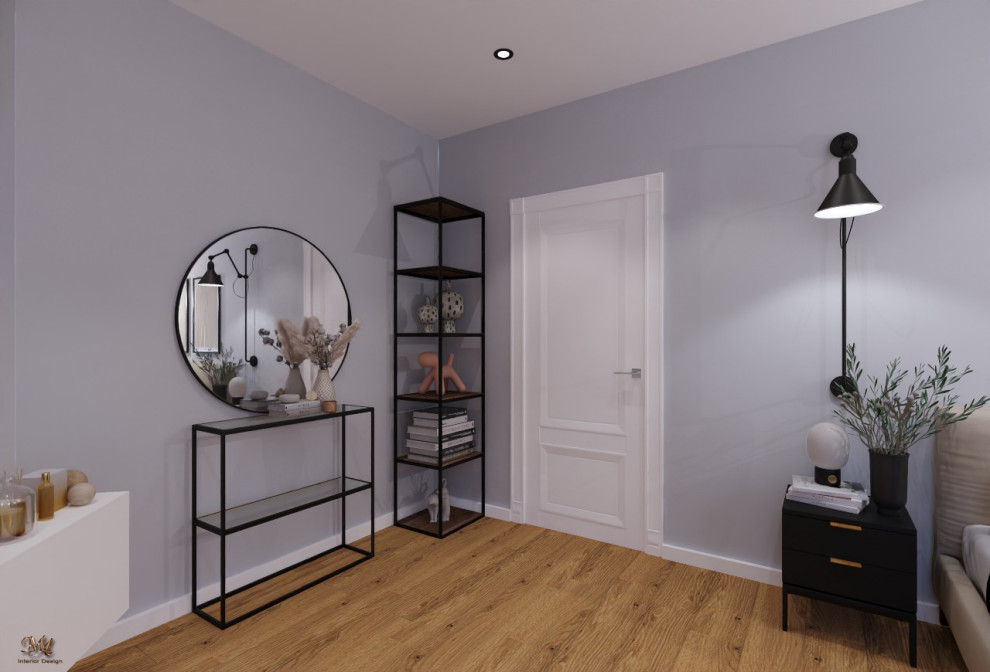 Готовый дизайн проект спальни "Шестой угол"