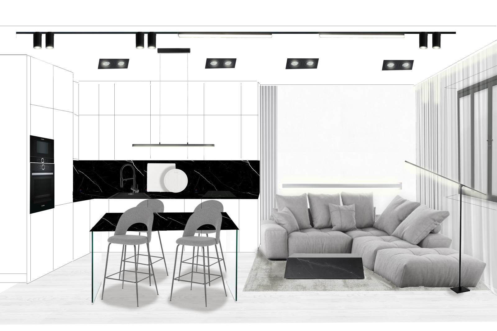 Коллажи интерьеров