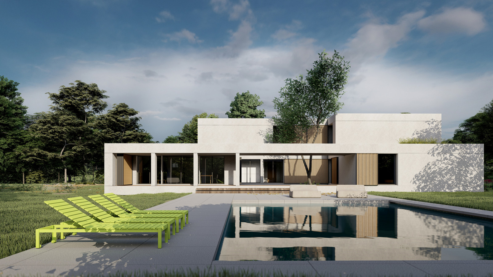 Минималистичный коттедж