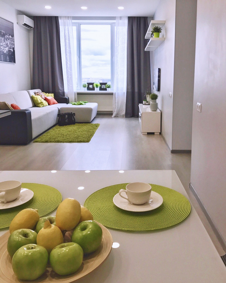 Современный интерьер в ЖК "Авеню 77" 95 кв. м