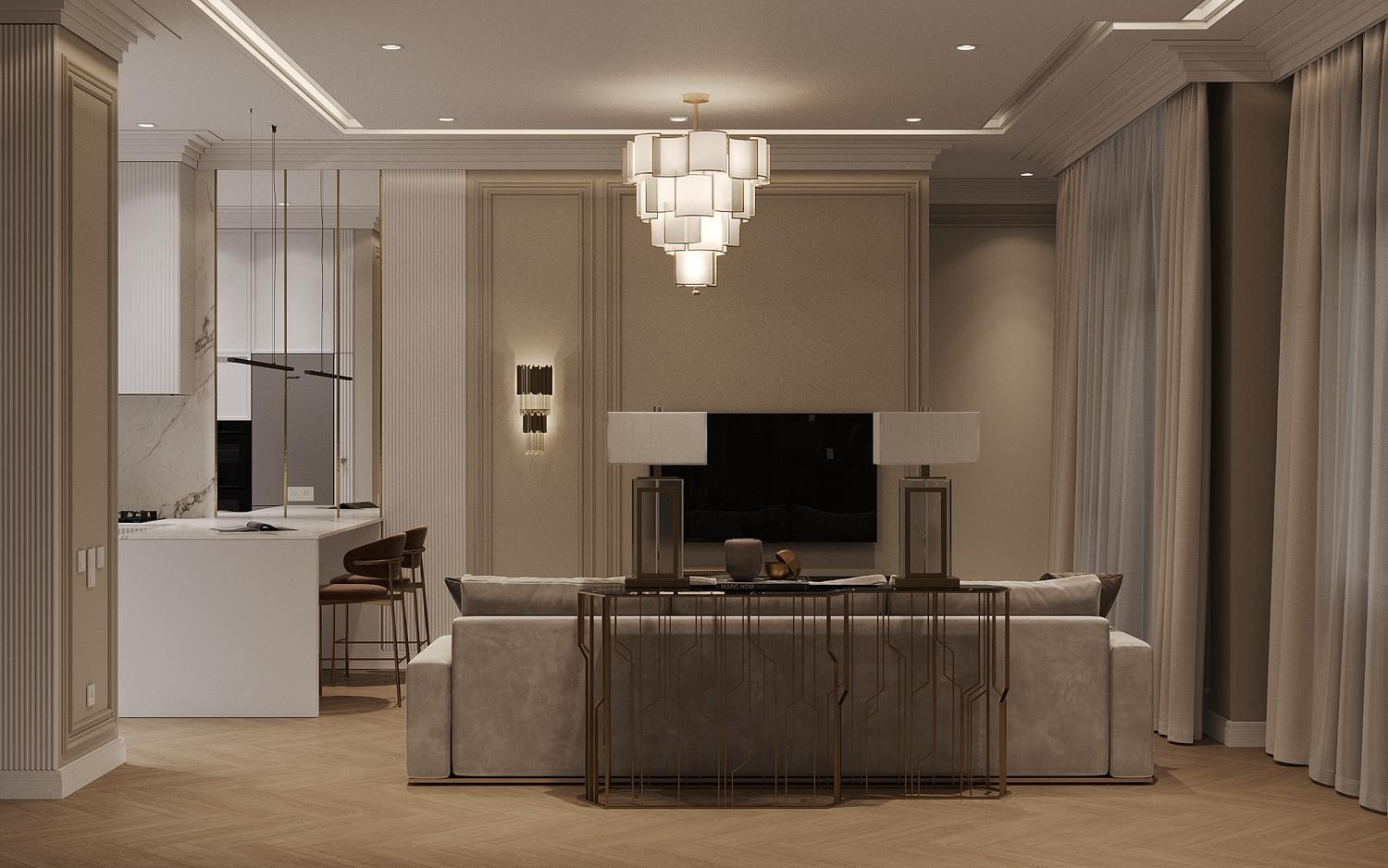 Дизайн-проект двухкомнатной квартиры для семейной пары