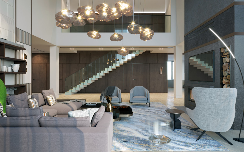 Гостиная в загородном доме