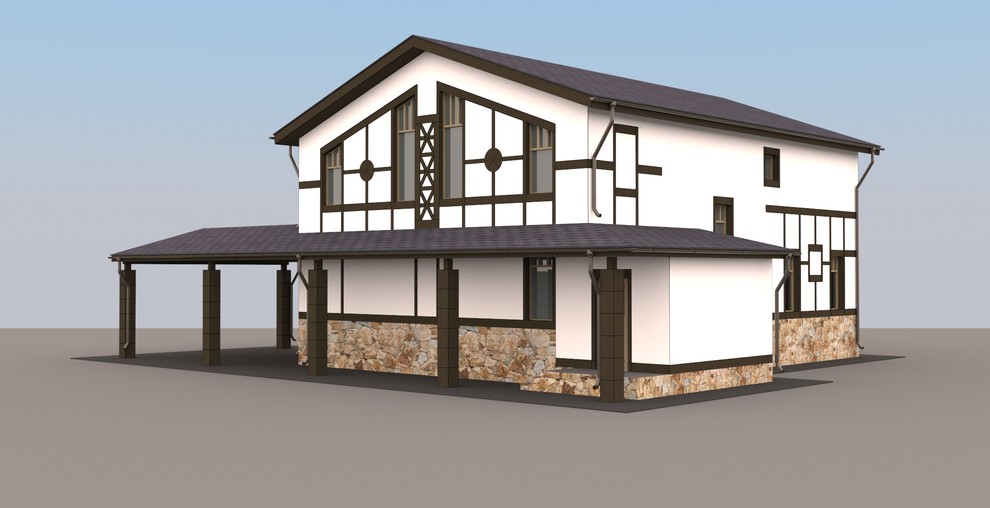 Жилой дом в Подмосковье для молодой семьи