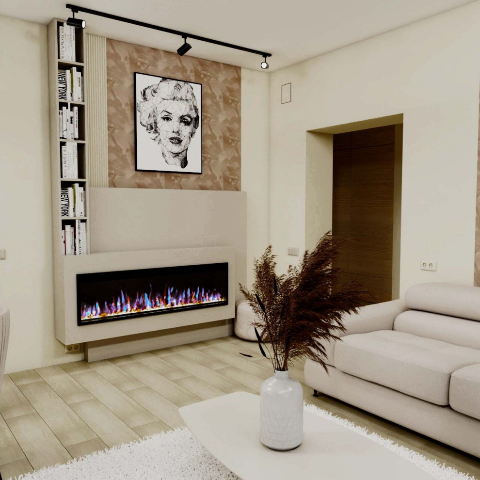 Дизайн кухни-гостиной