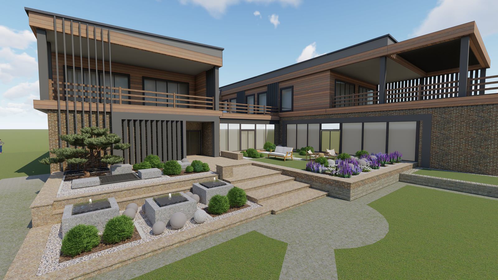 Реконструкция  пространства  у бассейна